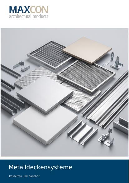 Deckblatt Metalldeckensysteme